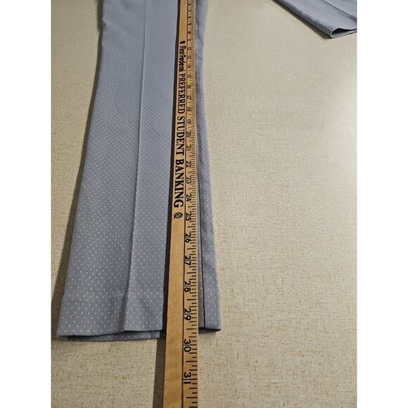 Adrienne Vittadini Pants Womens Size 8 Gray White Polka Dot Office Business - Picture 6 of 8